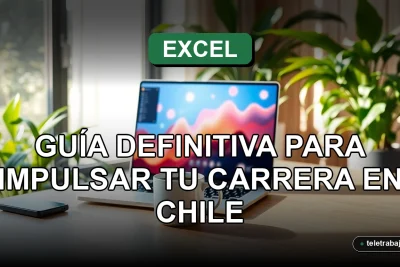 Libro y curso de Excel 2026 para profesionales en Chile sobre escritorio moderno.
