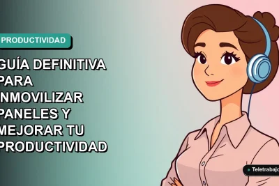 Ilustración plana vectorial de una mujer profesional de tecnología trabajando remotamente, con un fondo de gradiente suave azul verdoso. Representa el dominio de Excel.