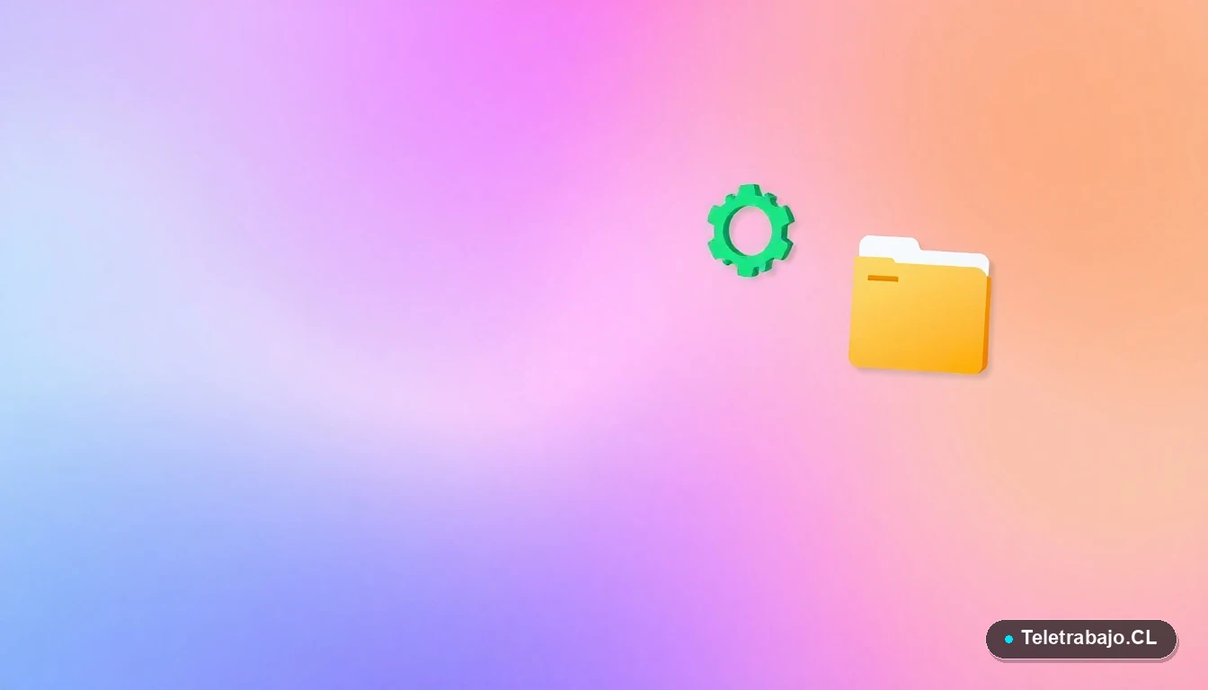 Interfaz de usuario abstracta con gráficos y iconos planos en tonos lavanda y azul, sobre fondo degradado melocotón, simbolizando el análisis de datos y productividad con Excel.