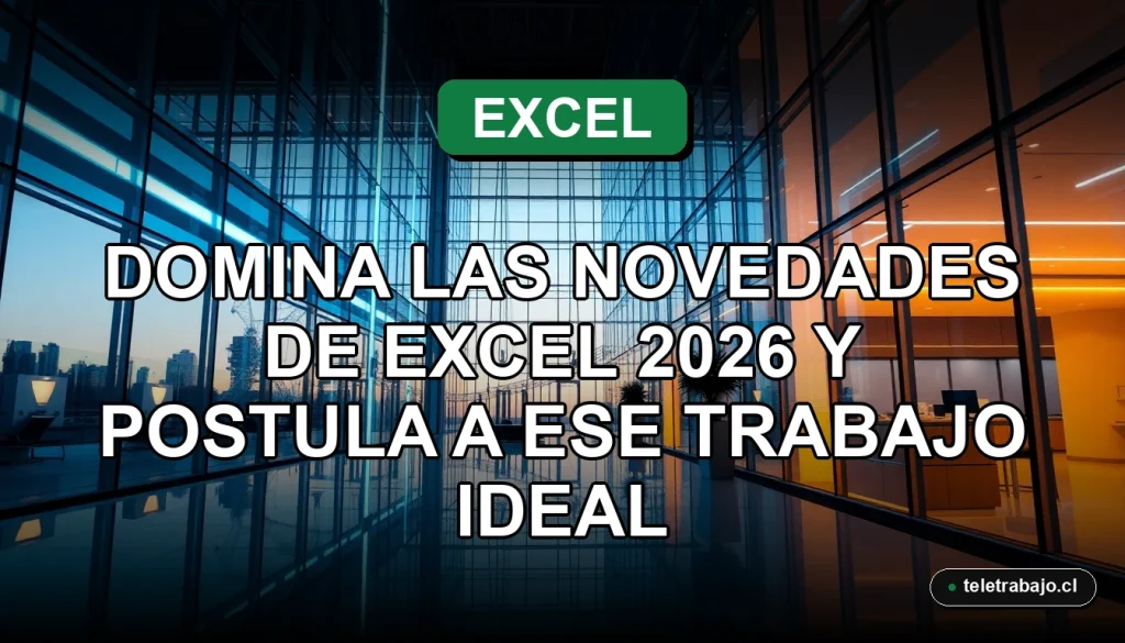 Curso avanzado de Excel 2026 en un entorno profesional moderno para mejorar tu currículum.