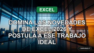 Curso avanzado de Excel 2026 en un entorno profesional moderno para mejorar tu currículum.
