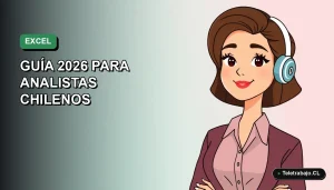 Guía 2026 para analistas chilenos sobre cómo dominar los filtros en tablas dinámicas de Excel, ilustración vectorial plana corporativa.