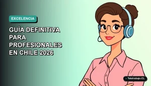 Profesional chilena sonriente, ilustración vectorial plana estilo Corporate Memphis, con fondo degradado azul verdoso, dominando formatos personalizados de Excel para oficina moderna.