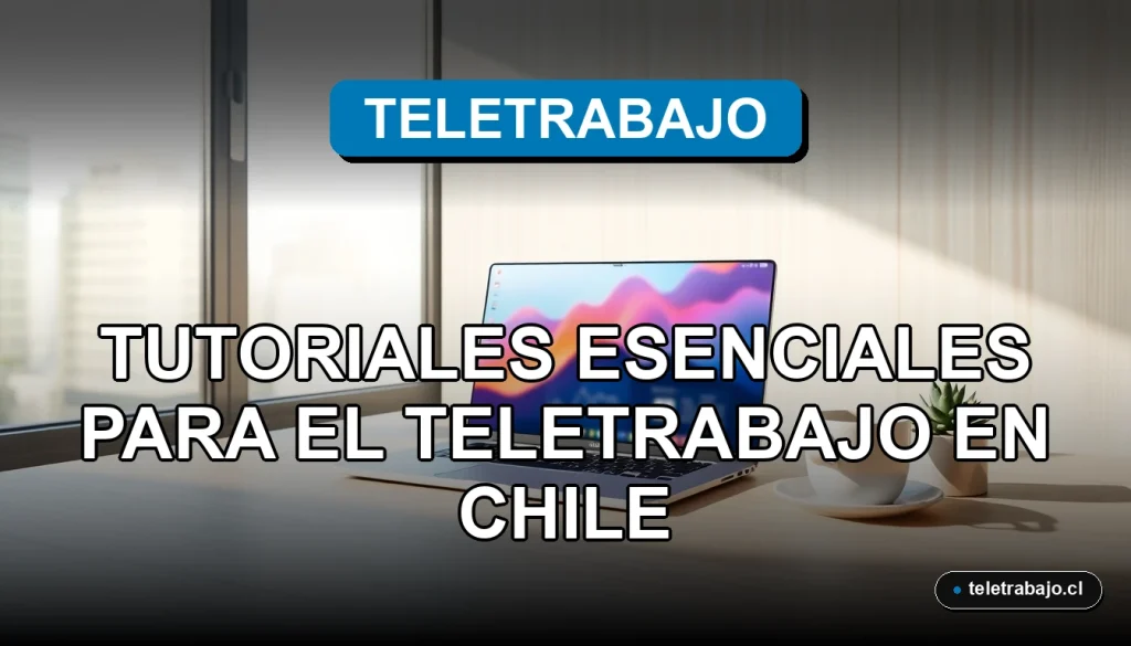 Tutoriales esenciales de SAP, Salesforce y HubSpot para el teletrabajo en Chile, mostrados en un elegante escritorio moderno.