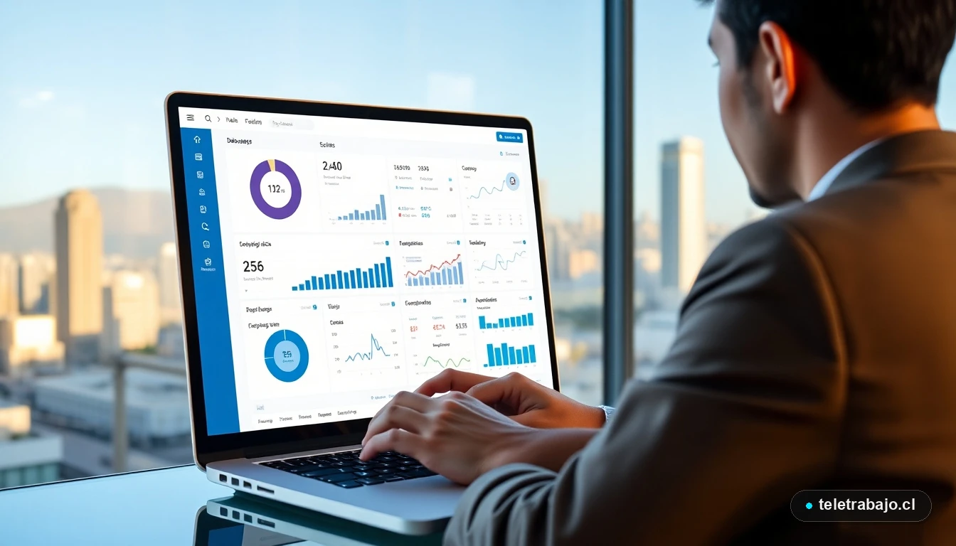 Profesional chileno usando herramientas digitales e IA para optimizar su búsqueda de empleo en 2026