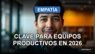 Fotografía de primer plano de un ejecutivo hispano sonriendo con expresión empática en una oficina moderna desenfocada