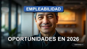 Hombre profesional maduro sonriendo con confianza en una oficina moderna, representando oportunidades laborales después de los 50 años.