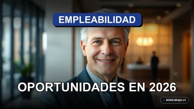 Portada editorial de un ejecutivo maduro sonriendo con confianza en una oficina moderna y desenfocada