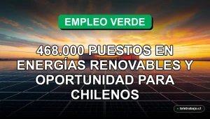 Oportunidades laborales en energías renovables en España para profesionales chilenos, transición ecológica.