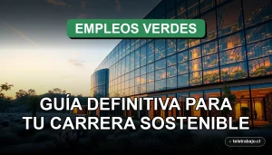 Guía profesional para carreras sostenibles y empleos verdes en Chile para el año 2026, mostrando un futuro laboral ecológico.