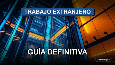 Guía definitiva para encontrar empleo en el extranjero en 2026 sobre fondo de arquitectura corporativa futurista