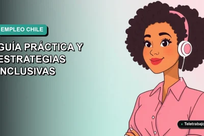 Guía práctica ilustrada para encontrar trabajo en Chile 2026, con estrategias inclusivas para profesionales.
