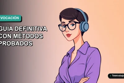 Guía definitiva para encontrar tu carrera profesional ideal en 2026 con métodos probados, ilustración plana vectorial estilo Corporate Memphis.