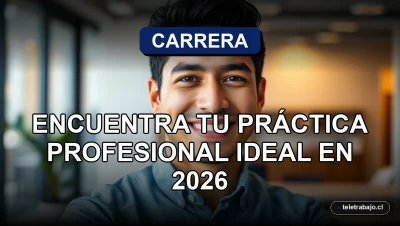 Hombre profesional sonriente en oficina moderna buscando práctica profesional ideal para el año 2026