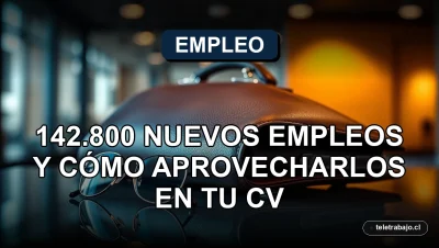 Un portafolio de cuero y anteojos de lectura sobre una mesa de vidrio, simbolizando la preparación profesional para nuevas oportunidades laborales.