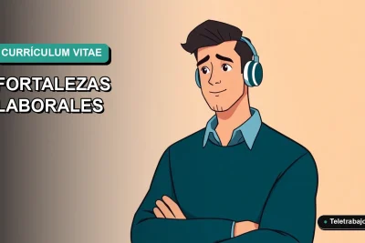 Ilustración vectorial plana de un trabajador profesional chileno revisando su currículum, concepto de búsqueda de empleo y desarrollo profesional.