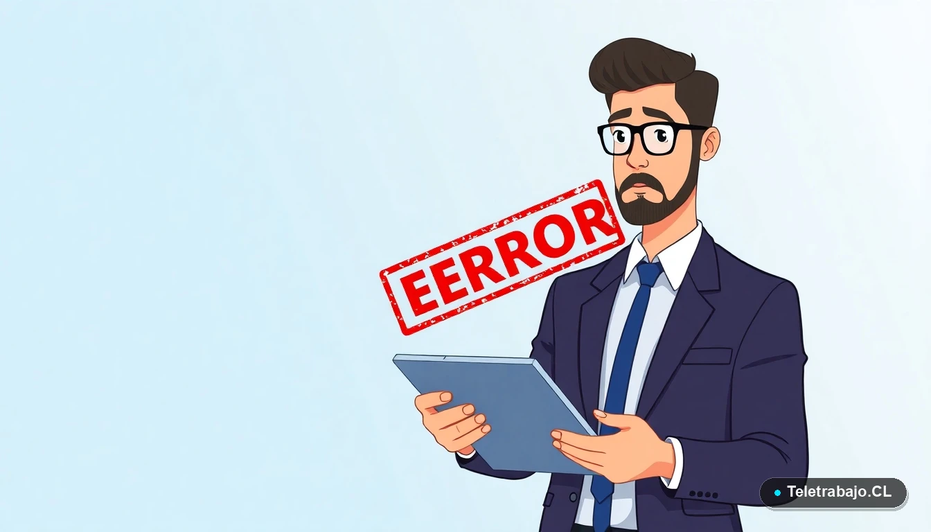 Profesional de recursos humanos en Chile detectando un error en el cálculo de pago de permisos laborales.