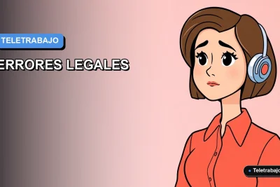 Ilustración vectorial plana y moderna de una mujer profesional trabajando en remoto, sobre un fondo de gradiente azul. Representa conceptos de teletrabajo y legislación laboral en Chile.