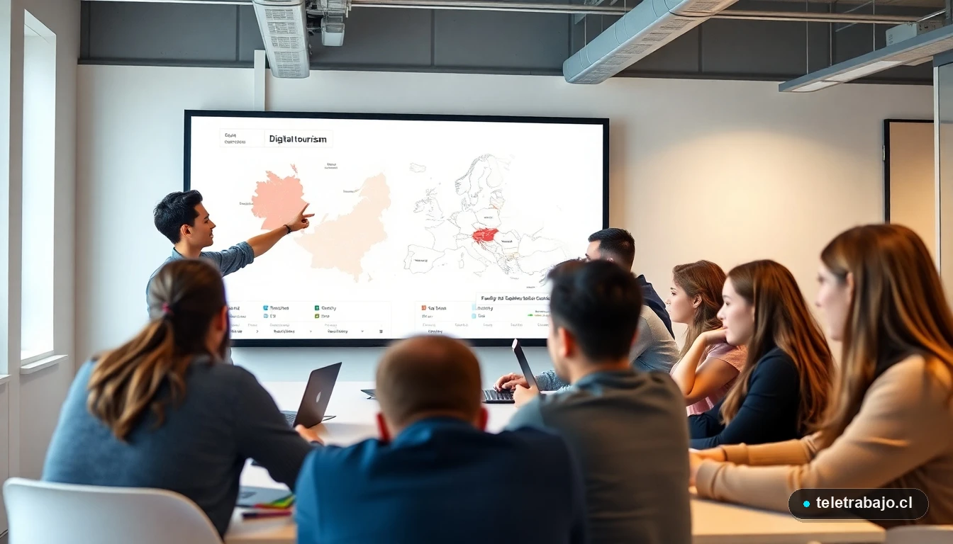 Jóvenes profesionales chilenos especializándose en turismo alemán con cursos SENCE 2026