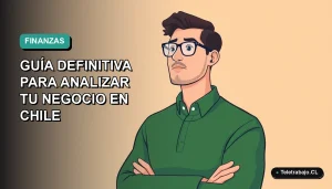 Ilustración vectorial plana de un trabajador remoto masculino analizando gráficos financieros en su laptop, con fondo degradado suave.