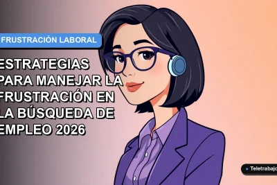Ilustración plana corporativa de mujer profesional con expresión serena, sobre fondo degradado azul y blanco.