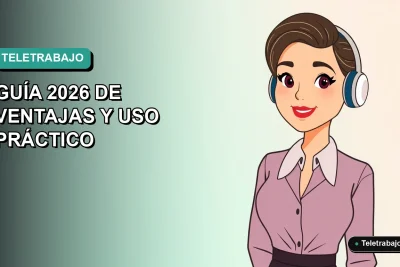Ilustración vectorial plana de una mujer profesional chilena teletrabajando con Excel Online, fondo degradado suave.