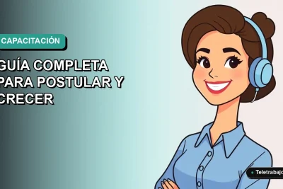 Ilustración plana corporativa de una mujer profesional de teletrabajo con blusa azul, sonriendo, sobre fondo degradado verde azulado. Concepto de financiamiento SENCE 2026 para Pymes.