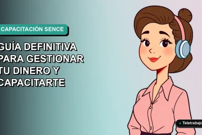 Guía ilustrada sobre gestión de finanzas y fondos de capacitación SENCE para profesionales chilenos.