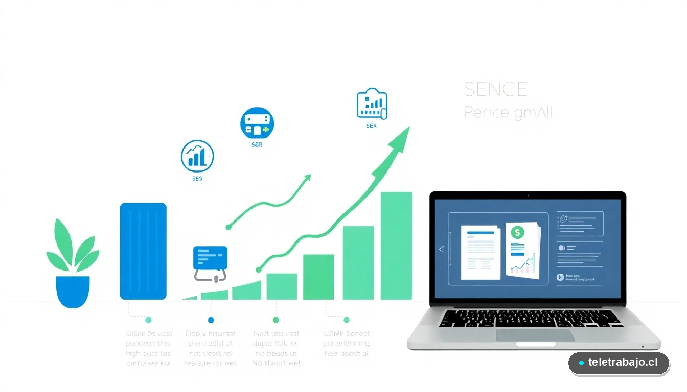 Infografía profesional sobre gestión financiera para pymes con programas SENCE 2026 en Chile