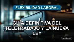Guía del teletrabajo y nueva ley laboral en Chile 2026 en un entorno corporativo moderno
