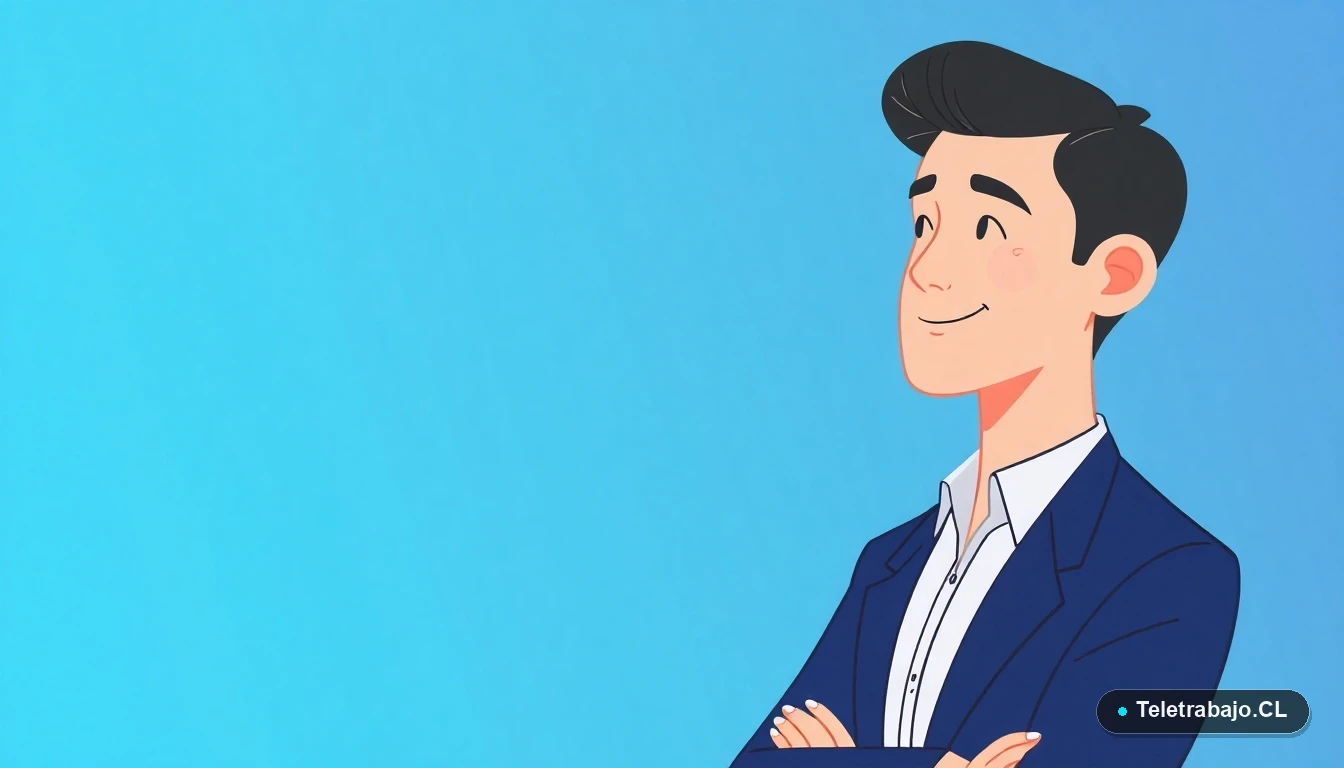 Profesional tranquilo integrando mindfulness con la aplicación Slack en un entorno de teletrabajo