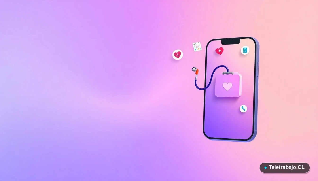 Elementos abstractos de interfaz de usuario médica flotantes, ilustración plana vectorial sobre fondo degradado lila, representando carreras sanitarias.