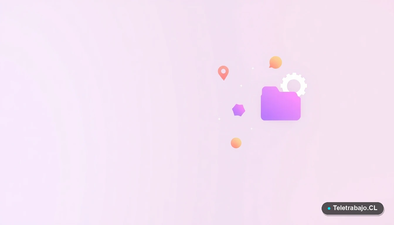 Composición abstracta de interfaz de usuario con gráficos flotantes y engranajes, sobre fondo degradado. Concepto de tecnología y análisis de datos para oportunidades en línea.