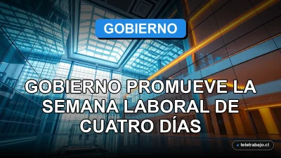 Arquitectura corporativa moderna y luminosa simbolizando la innovación de la semana laboral de cuatro días.