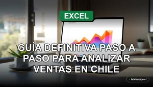 Gráfico de embudo de ventas en Excel mostrando datos de análisis comercial en Chile