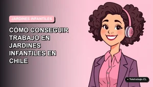 Ilustración plana vectorial de una educadora de párvulos sonriente, estilo moderno, con fondo degradado suave rosa pastel.