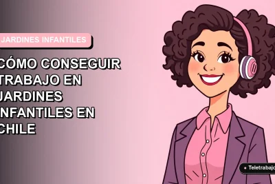 Ilustración plana vectorial de una educadora de párvulos sonriente, estilo moderno, con fondo degradado suave rosa pastel.