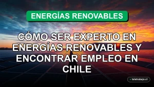 Guía para convertirse en experto en energías renovables y encontrar empleo en Chile 2026, con enfoque en sostenibilidad y crecimiento profesional.