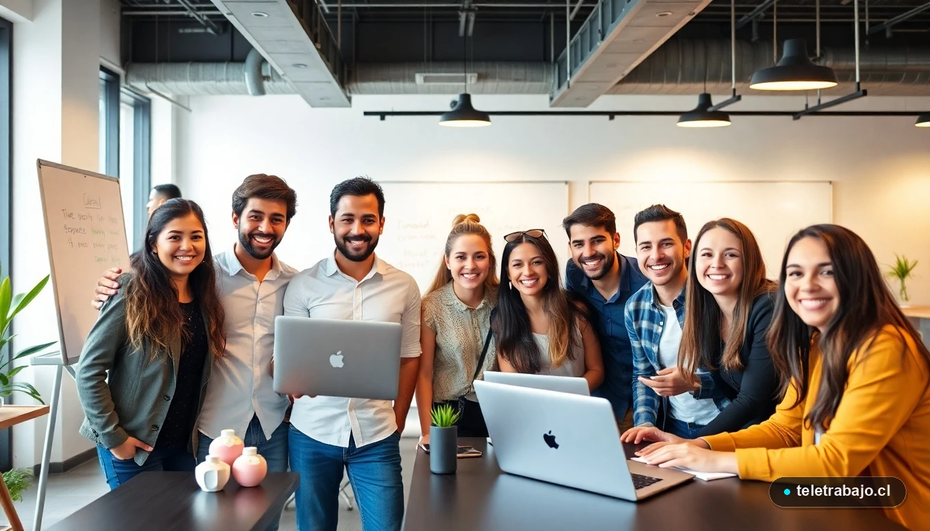 Profesionales chilenos alineando pasión y trabajo en un espacio de coworking moderno
