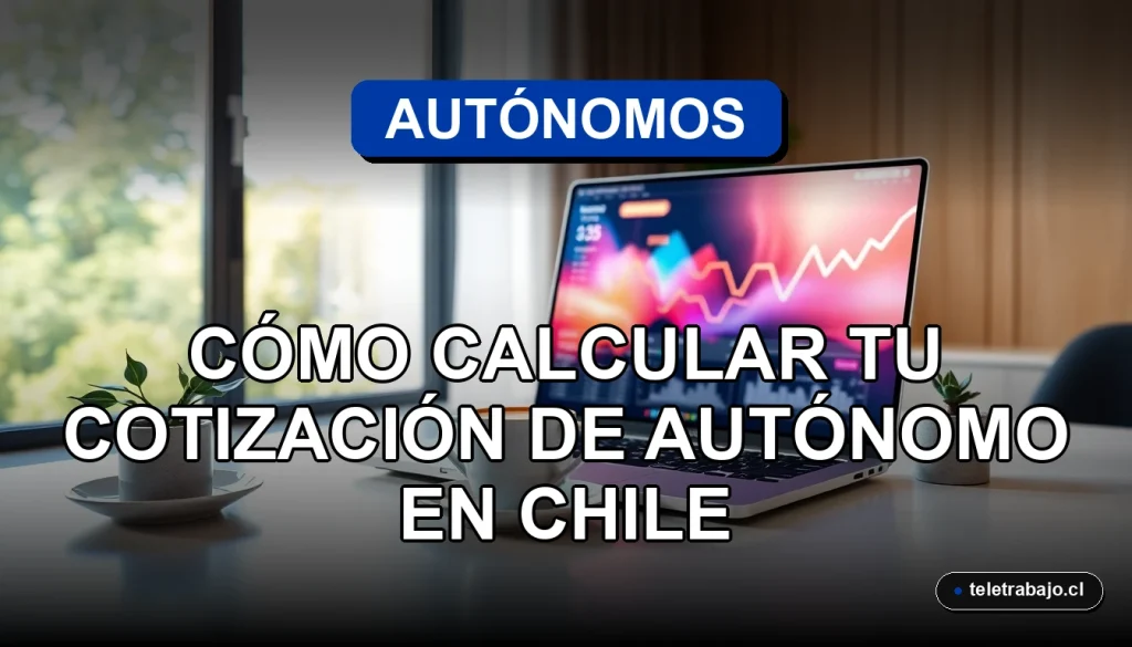 Guía para calcular la cotización de autónomos en Chile 2026 sobre fondo de oficina moderna