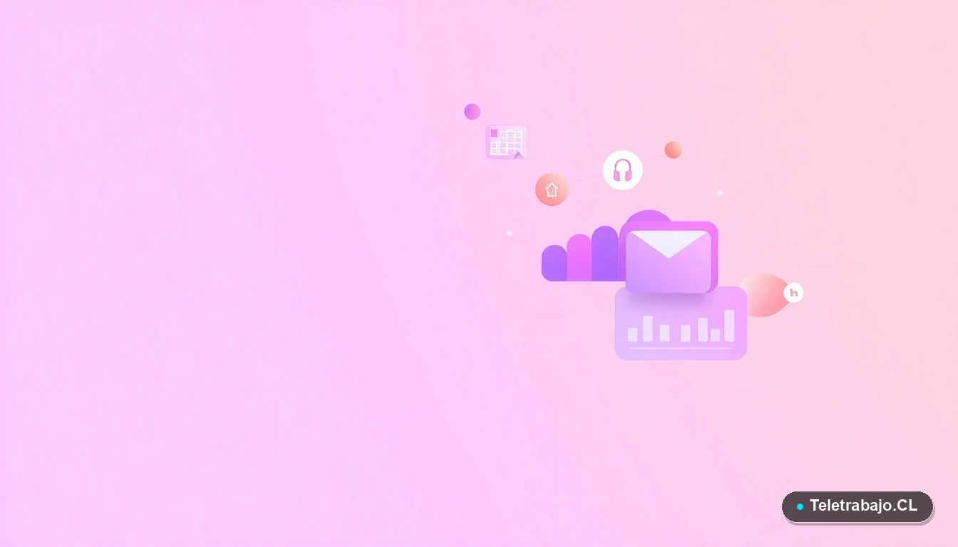 Composición abstracta de interfaz de usuario con gráficos flotantes y un icono de mapa mundial, sobre fondo degradado lila, concepto de búsqueda de empleo internacional.