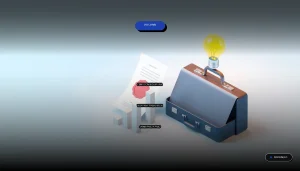 Guía paso a paso para obtener una visa de trabajo en Japón, ilustración corporativa abstracta con elementos de proceso legal.