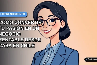 Ilustración plana vectorial de una mujer joven con blusa azul y pelo corto, sonriendo, sobre un fondo degradado azul y gris claro. Espacio negativo a la izquierda.