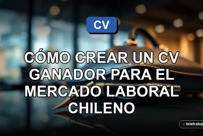 Guía definitiva para crear un currículum vitae ganador en el mercado laboral chileno 2026, elementos profesionales sobre vidrio.