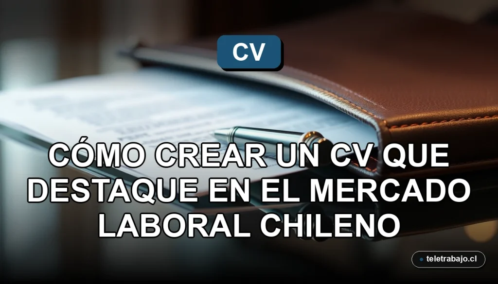 Guía para crear un currículum vitae exitoso en Chile, elementos profesionales sobre una mesa de cristal.