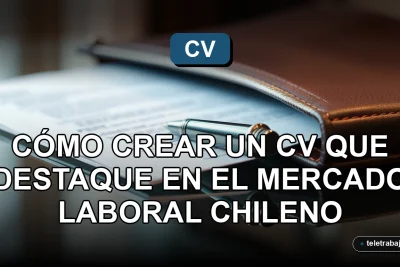 Guía para crear un currículum vitae exitoso en Chile, elementos profesionales sobre una mesa de cristal.