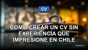 Guía para crear un currículum vitae exitoso en Chile sin experiencia laboral previa, elementos profesionales sobre vidrio.