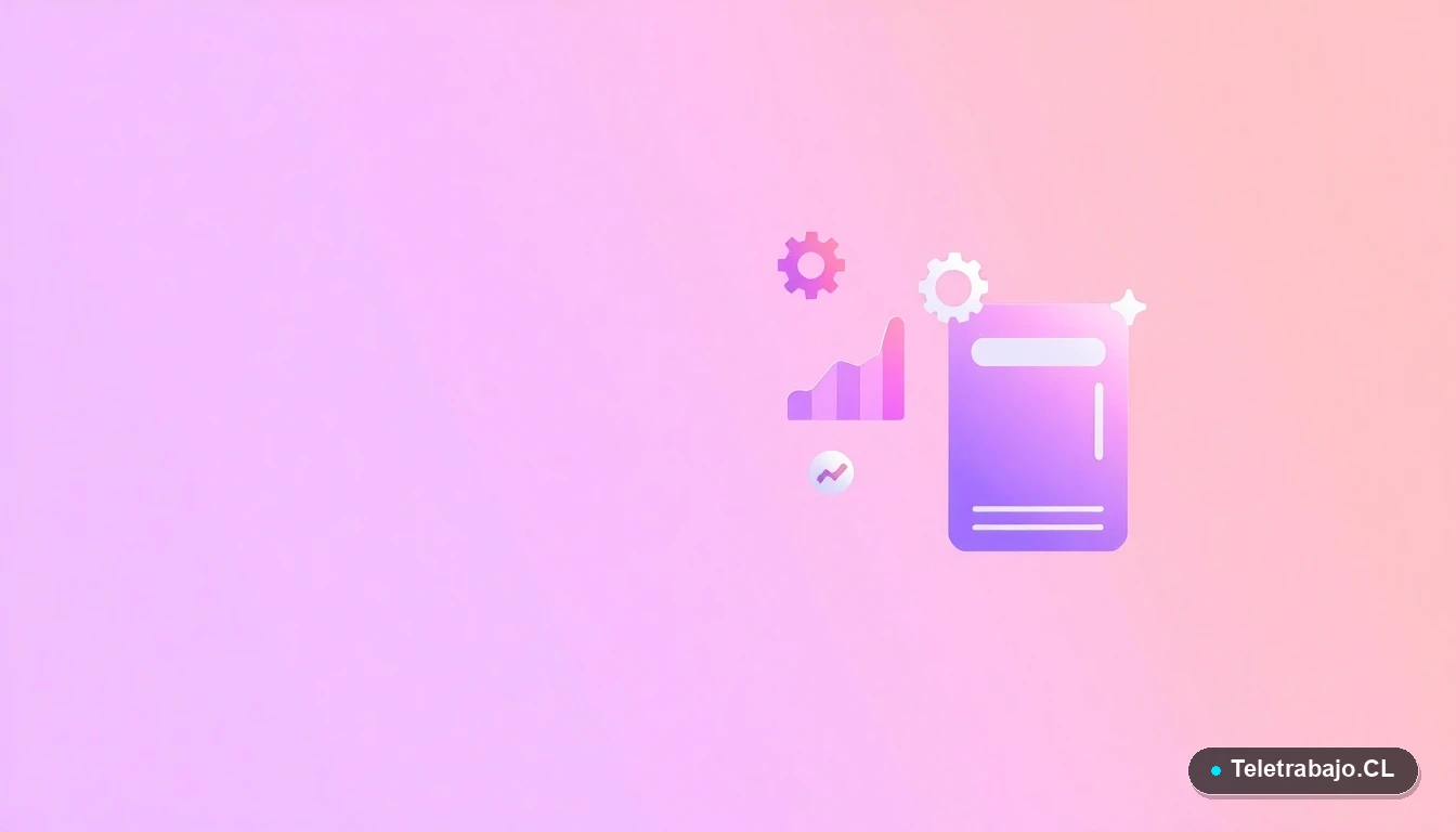 Elementos abstractos de interfaz de usuario, gráficos y carpetas flotantes, representando la redacción profesional y técnica de una carta de presentación.