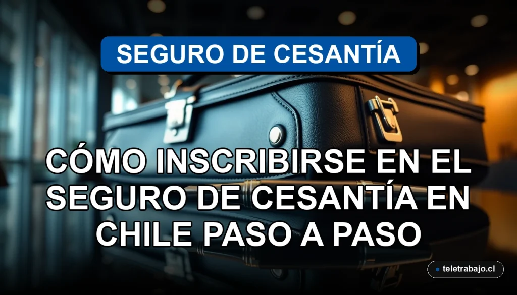Guía paso a paso para inscribirse en el Seguro de Cesantía en Chile, beneficios y requisitos legales.