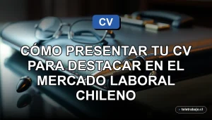Guía profesional para crear un currículum vitae exitoso en Chile, elementos de oficina ejecutiva.